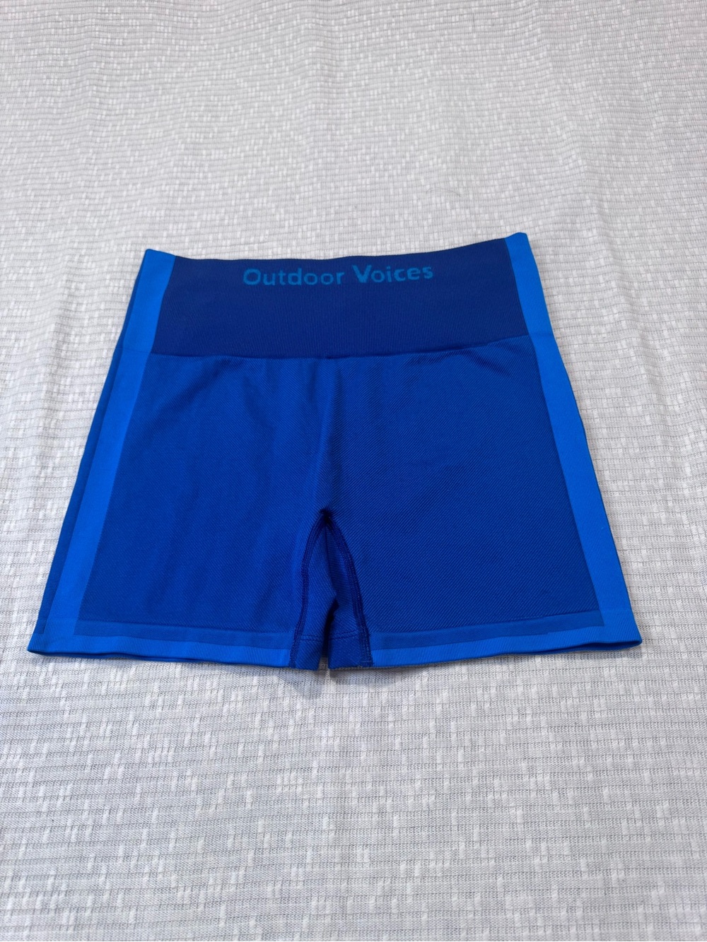 Outdoor Voices Seamless Exercise Shorts Royal Blue Women’s Medium Like New